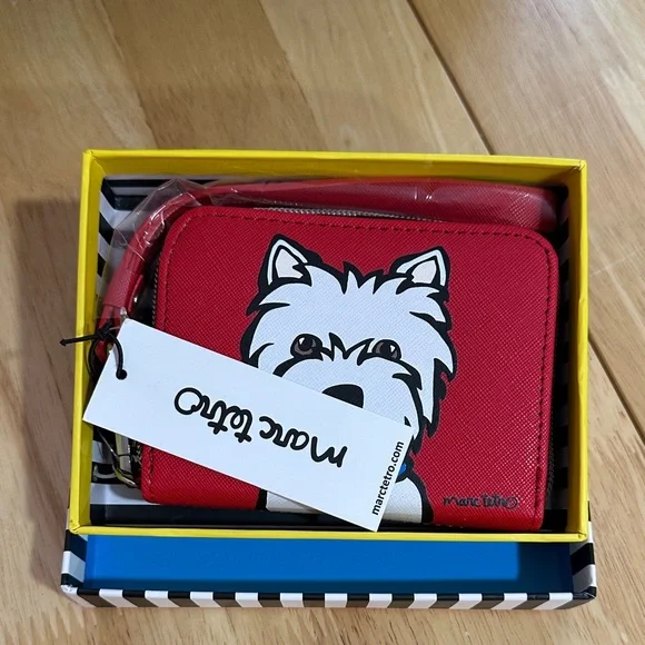 Marc Tetro NWT Red Dog Wallet - Picture 1 of 6
